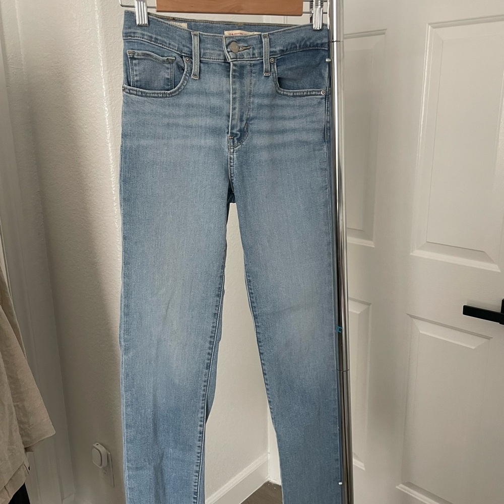 Levi's Light Blue Straight Leg Jeans